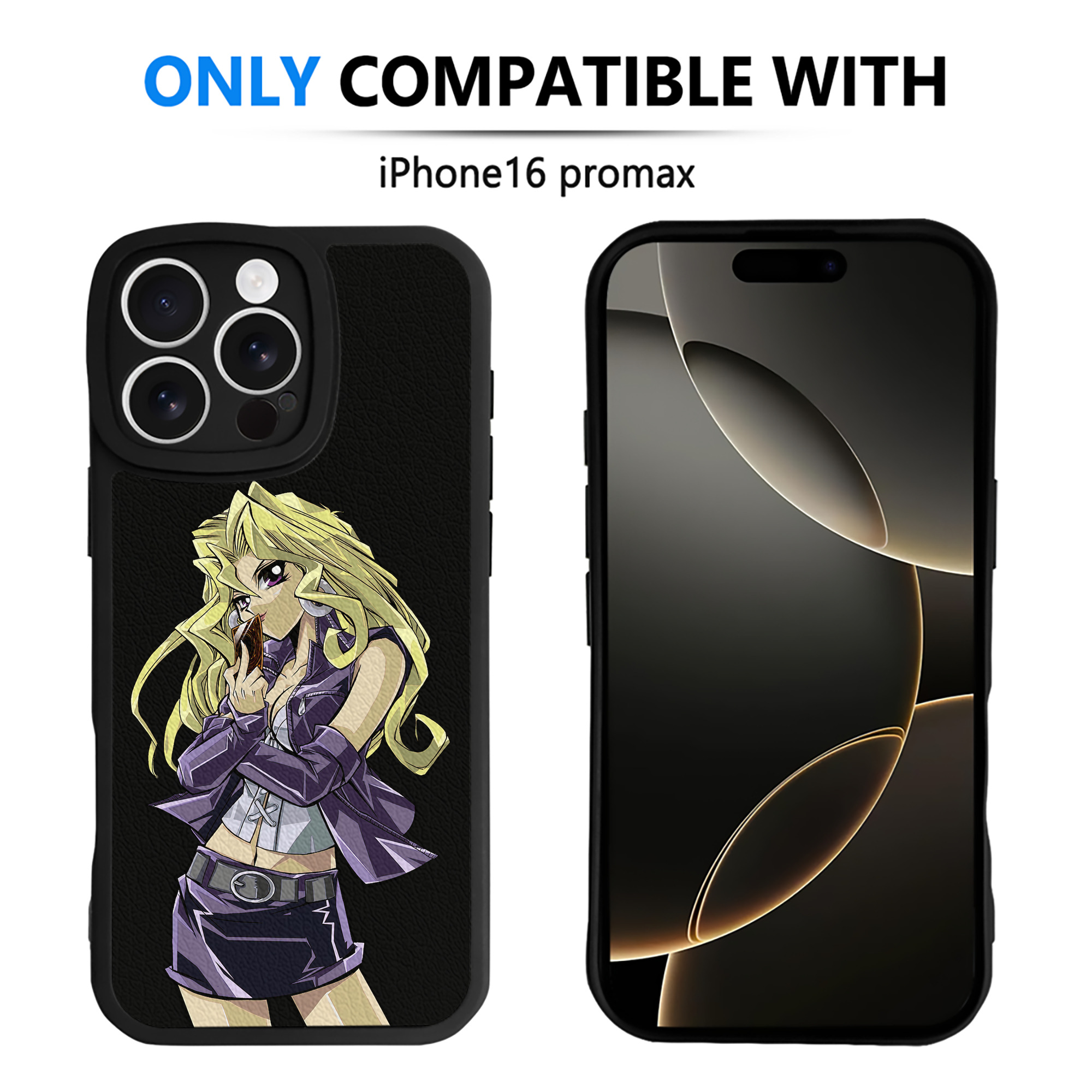 （画像用） 遊☆戯☆王 Yu-Gi-Oh! 【iPhone 16シリーズ対応】シリコンスマホケース（レザー調） 材質：シリコン